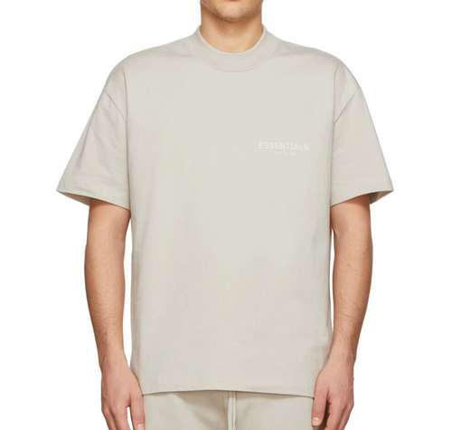 essentials beige t shirt