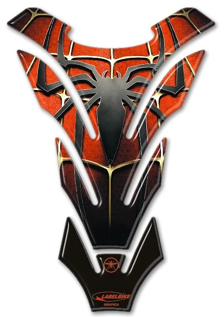 PARASERBATOIO 3D Spider-Man Adhésifs Pour Réservoir Moto Homme Araignée New - Photo 1/1