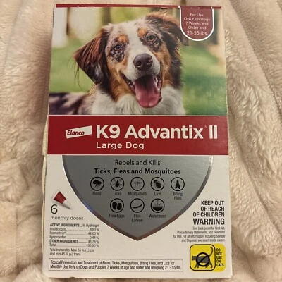 K9 Advantix II Large Dog 21-55 lbs 6-pack