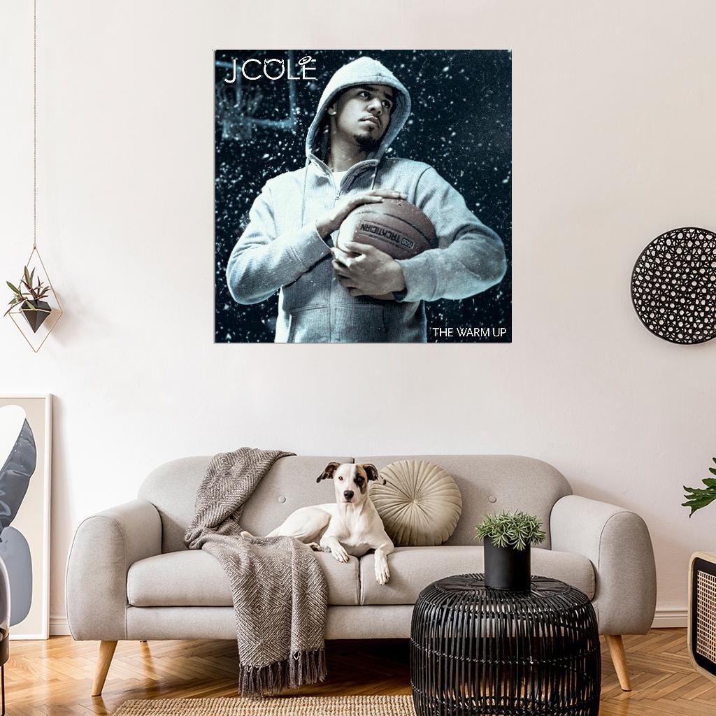 60959 J COLE The Warm Up 2009 Album Basketball Rap Hi Wall Decor