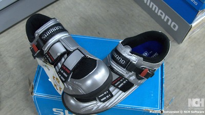 NEUE SHIMANO Rennrad-Schuhe SPD Größe 45 silver CarbonFiber
