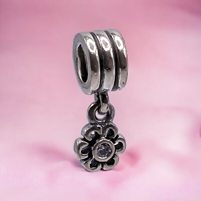 RETIRED Pandora Sterling Silver Cubic Zirconia Daisy Flower