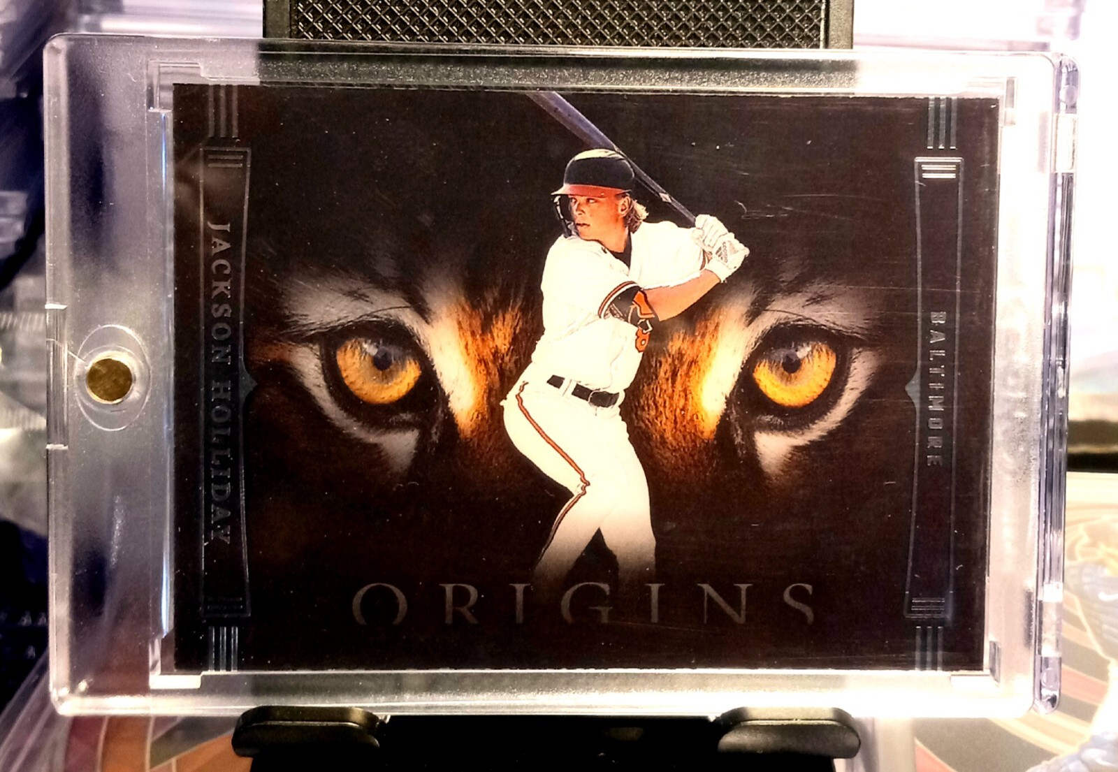 JACKSON HOLLIDAY 2023 Panini Chronicles ORIGIN Tiger Eyes SSP CASE HIT! Orioles