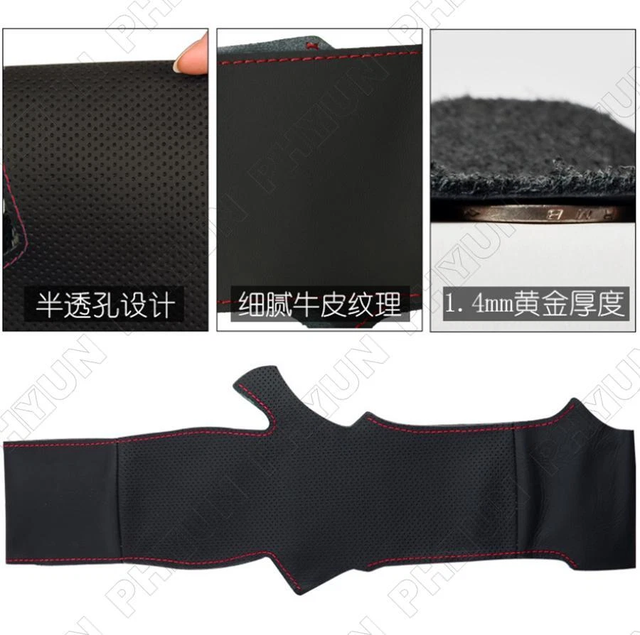 Car Steering Wheel Cover Hand Sewing For Corolla 2014-2018 Toyota RAV4 2013-2018 - image 2 of 4