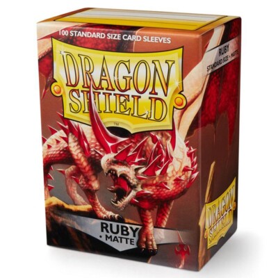 Card Sleeves Solid Color Sleeves Dragon Shields: (100) Matte - Ruby
