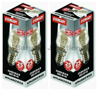 2 X Eveready 220-240 V 25 W 300 ° C Four Cuisine Appliance Lampe Ses E14 ampoule pygmée 2 X Eveready 220-240 V 25 W 300 ° C Four Cuisine Appliance Lampe Ses E14 ampoule pygmée