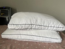 Queen Size Set of 2 Gusseted Supportive Firm Pillow 20x30in Hotel Pillows New