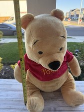 Disney Store Winnie the Pooh Plush Toy Disney Franchise Red Shirt