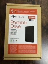 NEW Seagate Portable External Hard Drive 2TB USB 3.0 Black Laptop PC Mac Backup
