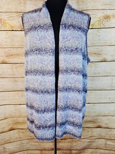 Chico's NWT Ocean Space Dye Zelida Knit Vest Chico's Size 2 Large