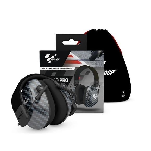 Casque antibruit enfant MOTOGP RACING MUFFY KIDS bleu ajustable pour grand confort