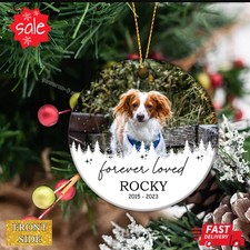Add Photo Christmas Ornament, Personalized Picture Frame Pet Dog Ornament, Fo...