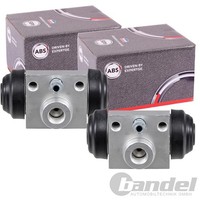 2X A.B.S. Radbremszylinder 20,6Mm Hinten Passend FüR Dacia Logan Sandero