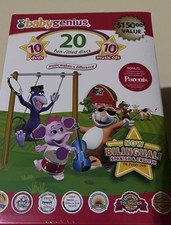 New Baby Genius 20 Disc Collection 10 Baby Genius DVDs BILINGUAL  10 CDs