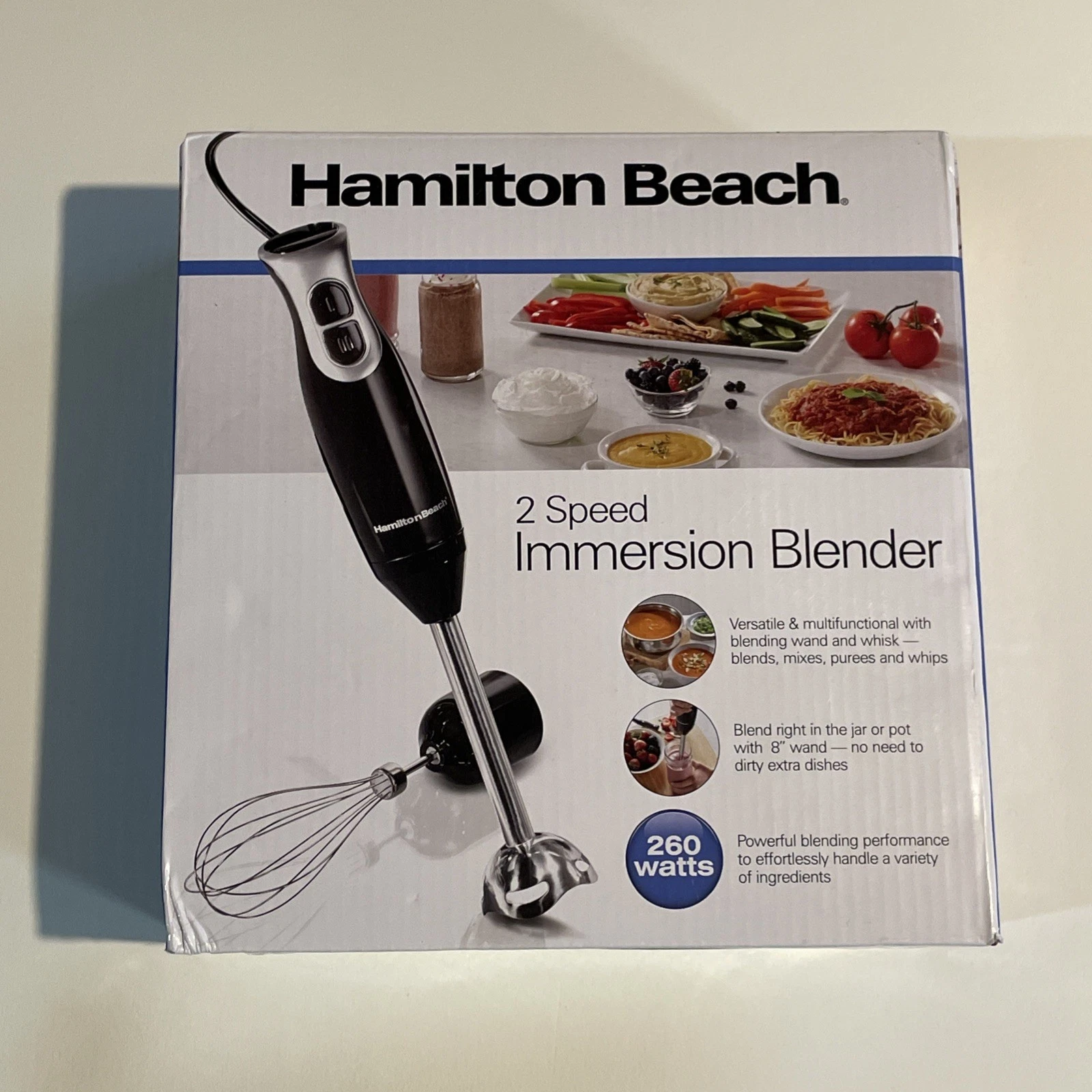 NEW in Box! Hamilton Beach Immersion Blender with Blending Wand and Whisk
Opens in a new window or t