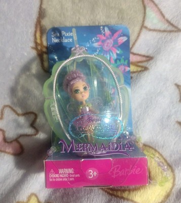 New 2006 Mattel Barbie Fairytopia Mermaidia  Purple Sea Pixie Necklace Ring