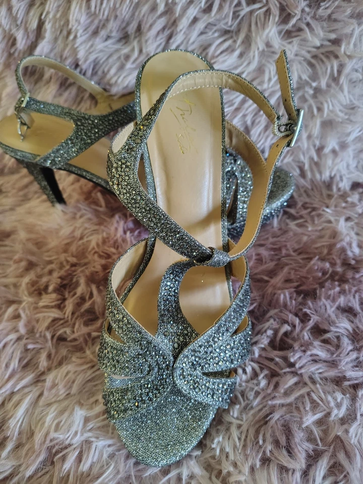 Thalia Sodi Women's Open Toe Special Occasion Slingback High Heel Silver Sz 9.5M - Image 2 of 4