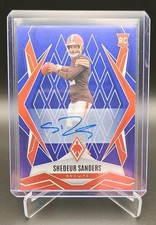2025 Phoenix Shedeur Sanders Blue Prizm Rookie Autograph #/49-Browns