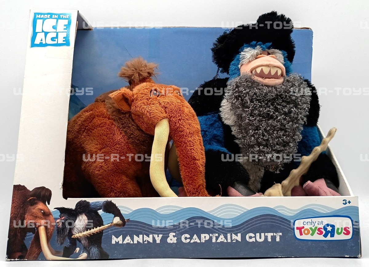 Ice Age 4 Manny & Captain Gutt Set of 2 Plush Continental Drift