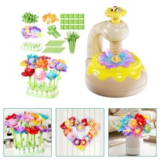 Flower Bouquet Making Kit DIY Flower Bouquets Craft Toy For 4 Year Kid Yellow
