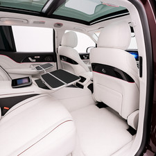 Genuine White Sheepskin Floor Mats fits Mercedes Benz X167 Maybach GLS 600