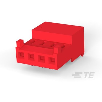 25pc TE AMP 3-643813-4 Connector, Receptacle, Mta-100, 4 Position, Closed E
