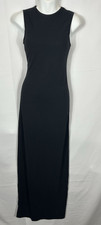 Vintage Express World Fitted Black Maxi Dress (1/2) Y2K Fairy Grunge Whimsigoth