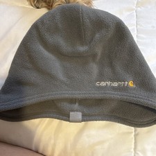 Carhartt Gray Solid Beanie Hat, Men Unisex Adults One Size
