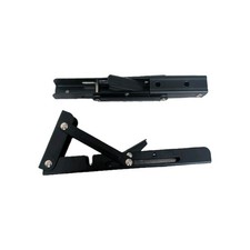 8" Folding Shelf Brackets Heavy Duty Metal L Bracket Wall Mounted, Matte 2 pcs 