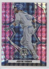 2022 Panini Mosaic Pink Camo Mosaic Prizm Justin Turner #200 2qw