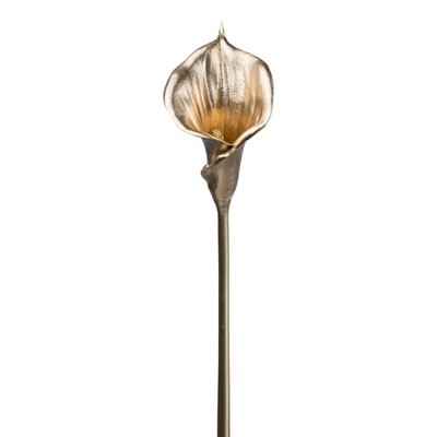 Kunstblume Calla metallic, 2er Set, Farbe gold, Höhe ca. 68 cm