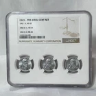 1943 PDS Steel Cent Set NGC MS 65