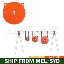 8" AR500 Steel Targets Gong Target Steel Shooting Target 10mm Thick HOT