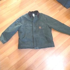 Carhartt Miss Green Arctic Jacket Quilt Lined Corduroy C26 MOS 2XLT Heavy Great 