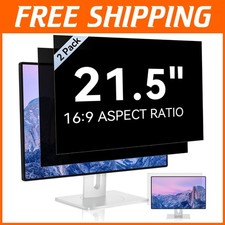 21.5" Widescreen Monitor Privacy Screen - 2 Pack, Anti Glare