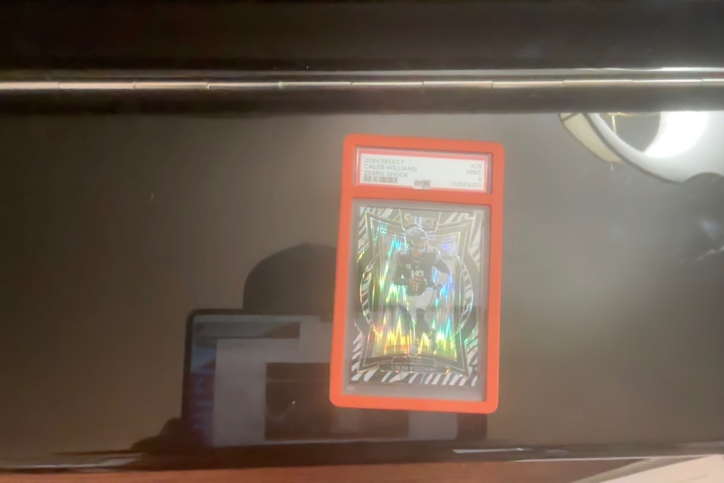 2024 PANINI SELECT ZEBRA PRIZM #25 CALEB WILLIAMS ROOKIE RC PSA 9