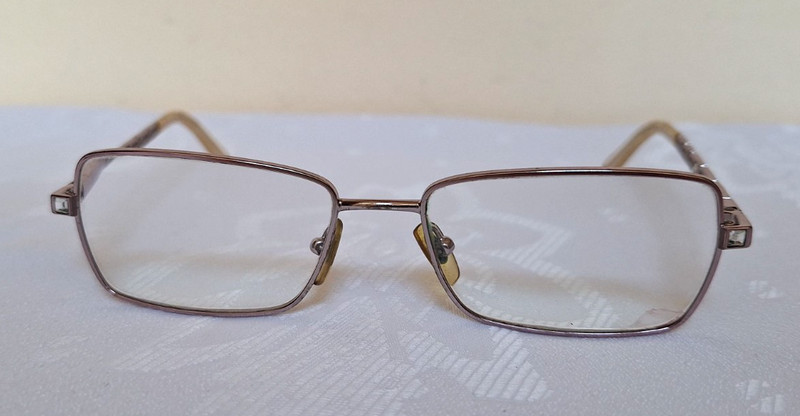 Versace MOD. 1150-B Square Silver Tone Eyeglass Optical Frame 51*16*135
