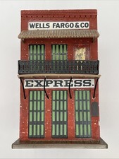 VTG 1970's? WELLS FARGO & CO Express Building Coin Piggy Bank~Hong Kong~W/Wear!!