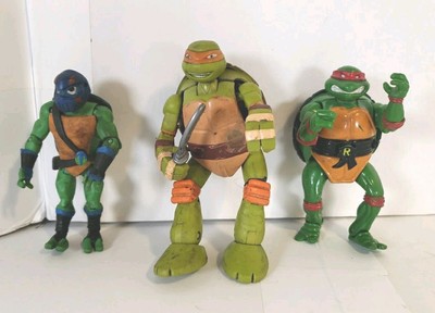 TMNT Teenage Mutant Ninja Turtles Figure Lot Of 3 Raphael Leonardo Michaelangelo