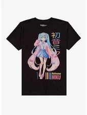 Hatsune Miku Pastel Outfit T-Shirt – Pastel Anime Graphic Tee