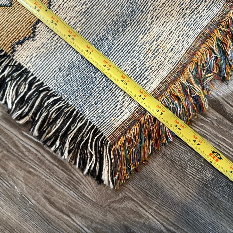 De colección Boyd’s Bear Navidad Tapiz Manta Afgana Colgante 55x46”Santa Bear Foto 4 de 4