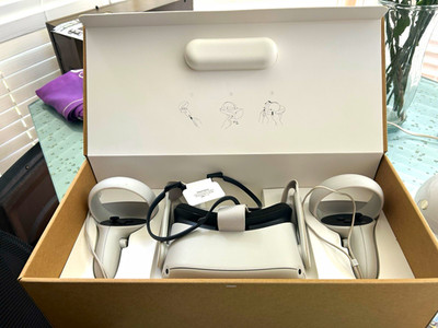Meta Quest 2 Standalone VR Headset w/ Touch Plus Controllers, White