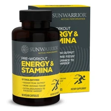Energy  Stamina Capsules, Caffeine-Free Strength Support, Mushrooms, Thai Gin...