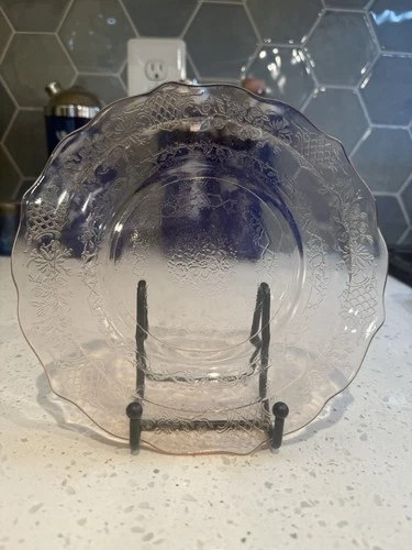 Federal Normandie Pink 8" Salad Luncheon Plate Depression Glass