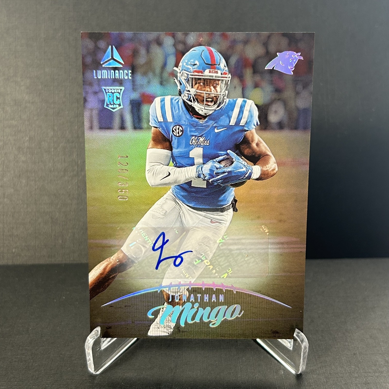2023 Panini Luminance - Rookie Jonathan Mingo #133 Autographs /350 (AU, RC)