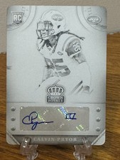 2014 Panini Crown Royale Calvin Pryor Rookie Signatures Nameplate Auto RC 1/1
