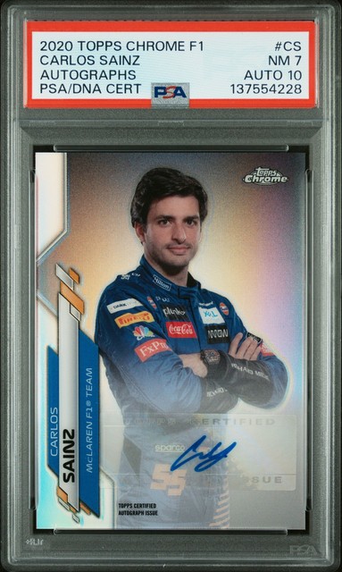 Carlos Sainz 2020 Topps Chrome Formula 1 Autographs