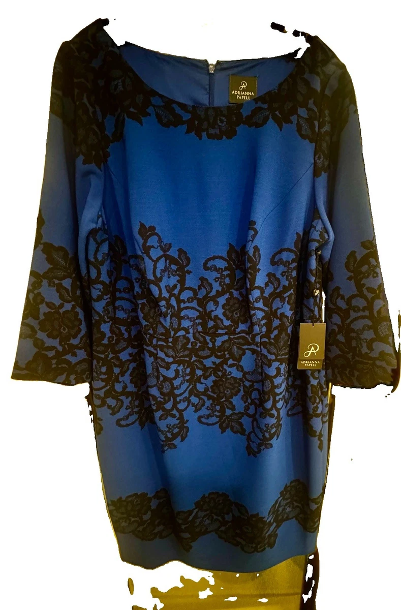 Vestido recto Adrianna Papell - Nuevo con etiquetas 16W