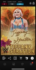 DIGITAL TOPPS WWE SLAM Tiffany Stratton HARVEST HAVOC RARE SIGNATURE Read