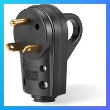 30 Amp RV Male Plug Receptacle Connector with Handle